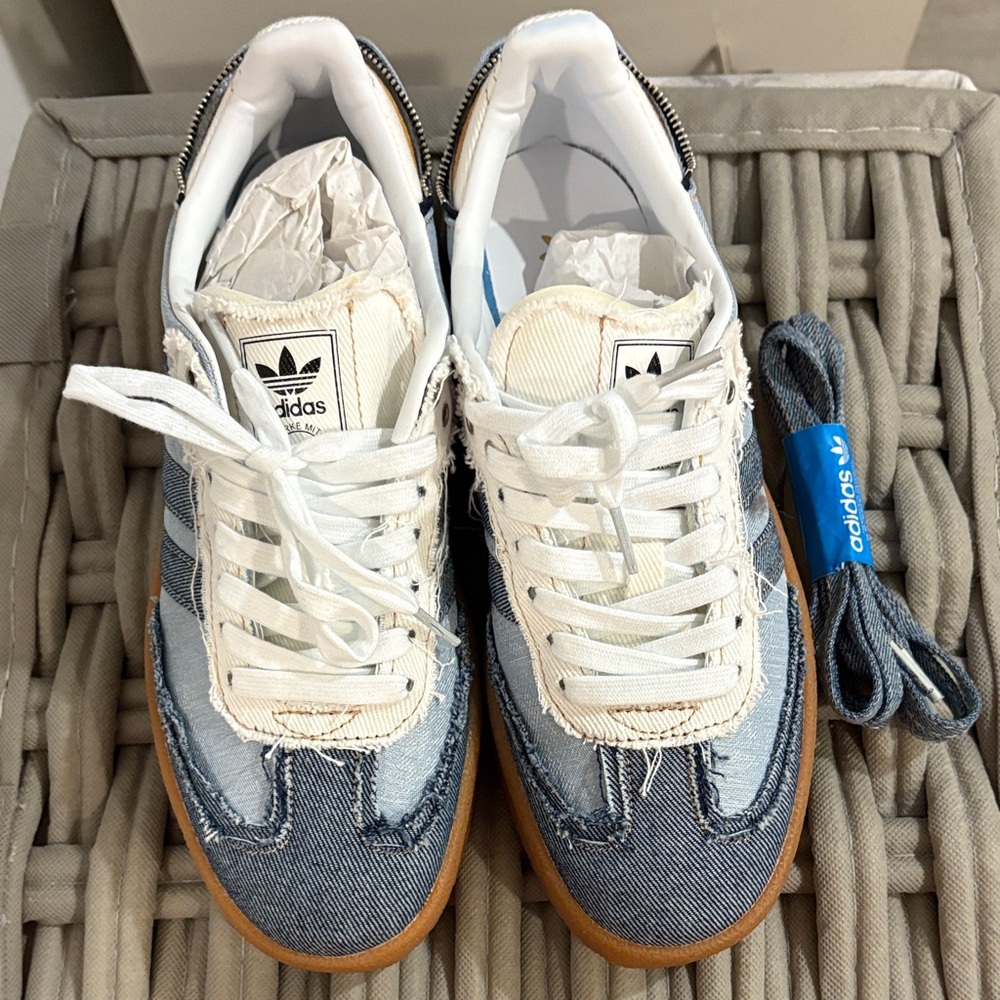 Adidas Sambae Denim Sneakers with Gum Sole NWT